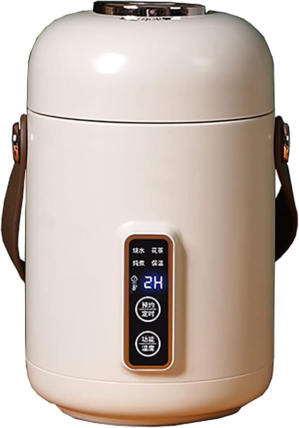 Rice Cooker &amp Hot Pot 500ml Small Capacity Ceramic Glaze Non-Stick Liner for Home Dormitory Office for 1~2 People Rice Cooker (Green) (White)