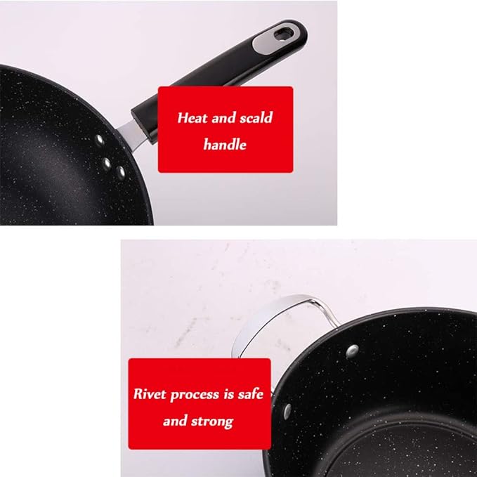 Cooking Pot Pots and PansDie-Cast Aluminum Cookware SetHome Multifunctional Cooking Pans Set with Glass Lid and Non Stick Coating (2Pcs Variety Pack)