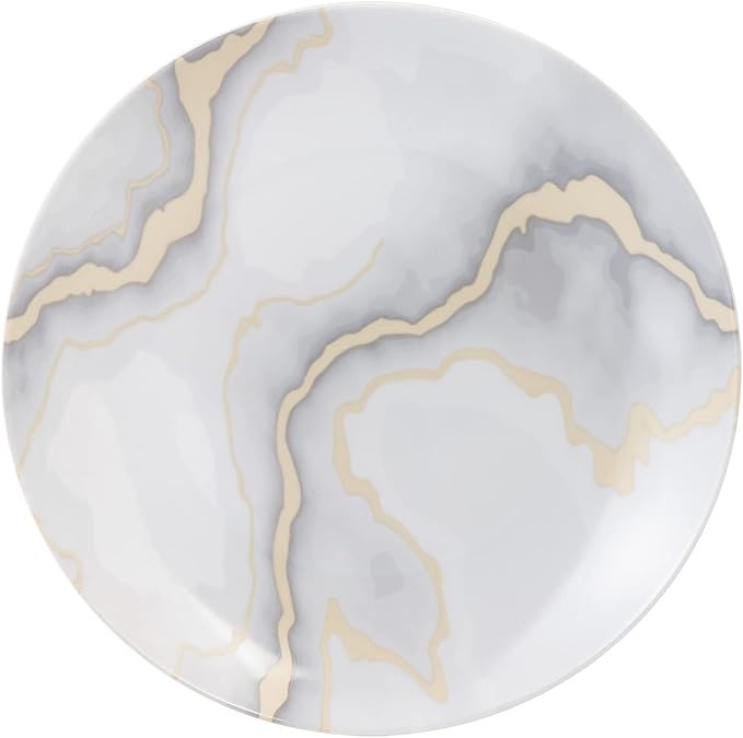 Safdie &amp Co. Electric Marble 16 Piece Dinnerware Set Service for 4 Fiesta Dinnerware home trends and home food network essentials Porcelain dinner plates 16 L x 12 W x 15 H