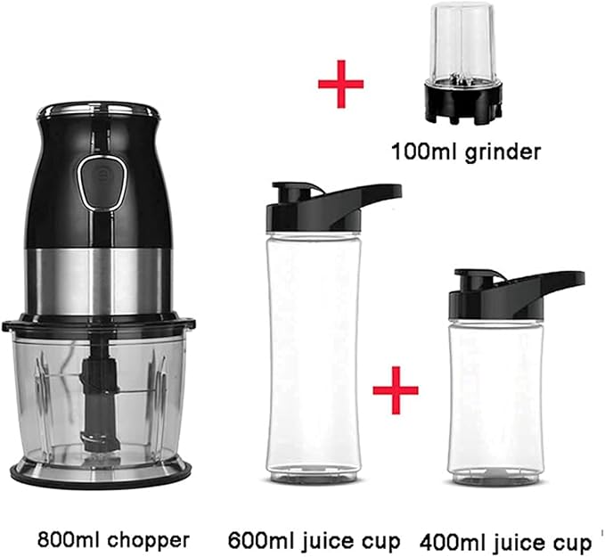 Juicer MachinesBPA-Free 500W Portable Personal Blender Blender Food Processor with Chopper Bowl 600Ml Juicer