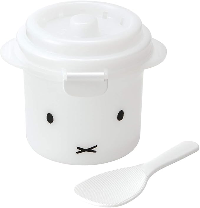 Skater UDG1 Microwave Rice Cooker 1 Cup with Soda Included Miffy 21.3 fl oz (640 ml)