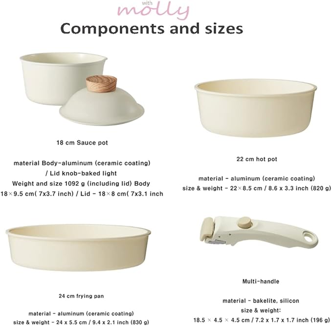 Modori Sodam Cookware Set of 3P