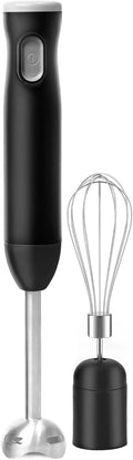 Cordless Immersion Blender with Egg Whisk and Chopper Rechargeable Turbo Mode Hand Mixer 2-in-1 Heavy Duty Portable Handheld Blender for Milkshakes Smoothies Soup Baby Food (Blue)