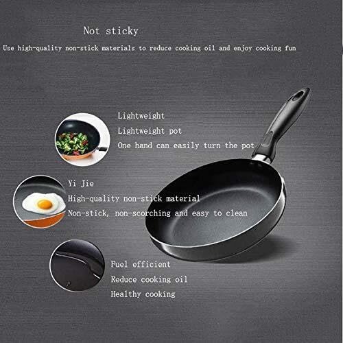Non-Stick 3-Piece Cookware Set with Wok Frying Pan &amp Soup Pot Aluminum Alloy Induction &amp Gas Stove Compatible