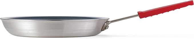 Tramontina Professional 12-Inch Ceramic Non Stick Large Frying Pan Heavy-Gauge Aluminum Skillet with Ceramic Nonstick Coating Dishwasher and Oven Safe Gray