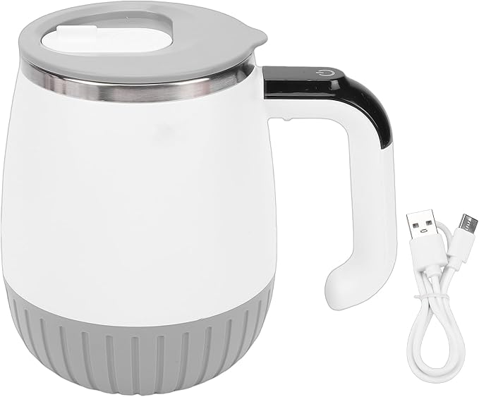 Zerodis Automatic Stirring Mug 316 Stainless Steel Self Mixing Cup with Temperature Display Ideal for Coffee and Protein Shakes Perfect for Home and Office Use