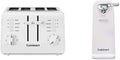 Cuisinart 4-Slice Toaster (CPT-142P1) and Electric Can Opener (CCO-50N) Bundle White