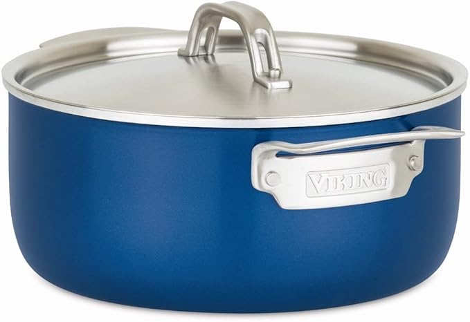 Viking Culinary Multi-Ply Color 2-Ply Cookware Set 11 piece Includes Stainless Steel Lids Dishwasher Oven Safe Works on All Cooktops including Induction