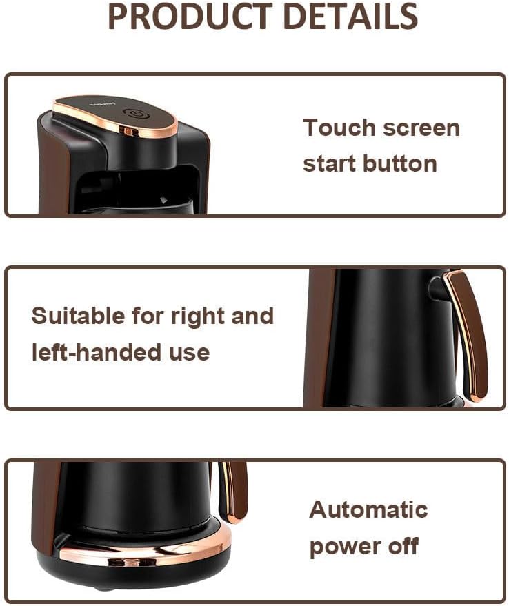 Electric Coffee Maker for Making Tea and Coffee 250ML Single Cup Turkish Coffee Machine