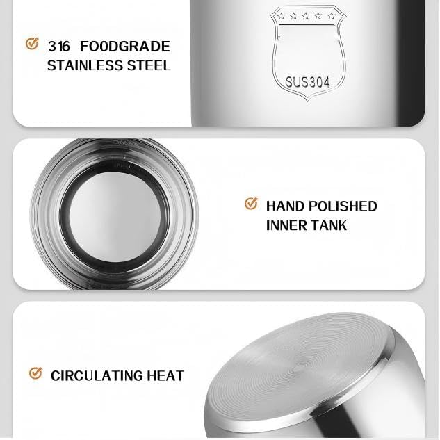 5.5-Cup (3L) 316 Stainless Steel Inner Pot Compatible with Tiger JAZ-A10U – Nonstick Rice Cooker Bowl Insert Durable &amp Dishwasher Safe