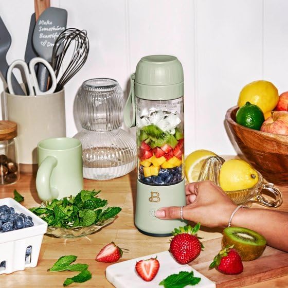 B.eautiful Portable to-Go Blender 2.0 70 W 16 oz Sage Green19407 Standard