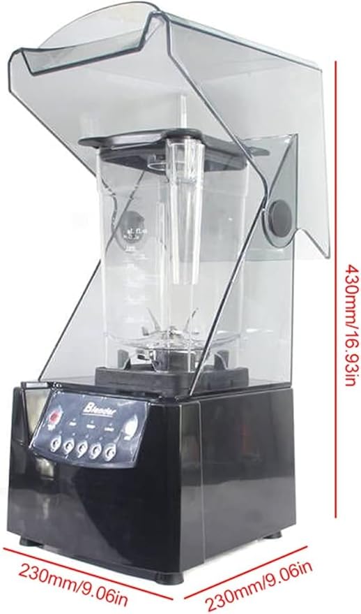 Blenders for Kitchen 1.8L Countertop Professional Blenders Commercial Soundproof Blender Smoothie Maker Juice Ice Crusher Mixer with Two Volume Units for Making Juices