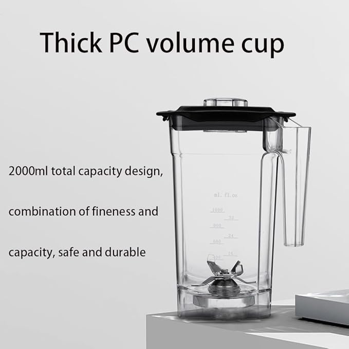Blender Smoothie Maker with Sound Enclosure 2L Electric Stand Mixer Silent Broken Wall Cooking Machine 17000rpm Blade Ice Crusher for Smoothie Fruits