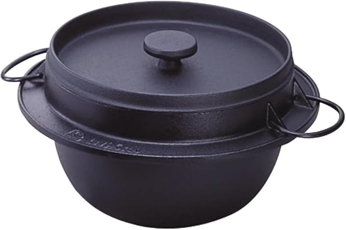 Iwachu 21086 Iwachu Rice Pot 5 Cooking Black Inner Enameled Treatment Induction Compatible Nambu Ironware