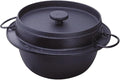 Iwachu 21086 Iwachu Rice Pot 5 Cooking Black Inner Enameled Treatment Induction Compatible Nambu Ironware