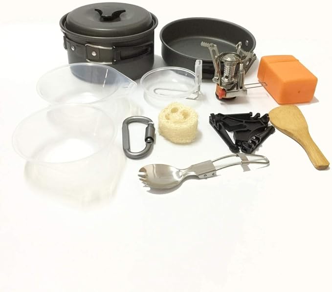Portable Outdoor Set Boiler Head Combination Camping Pot Outdoor Cookware Set Cookware Set Cookware Picnic Boiler Cookware
