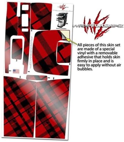 Decal Style Vinyl Skin compatible with Keurig K10 / K15 Mini Plus Coffee Makers Red Plaid (COFFEE MAKER NOT INCLUDED)
