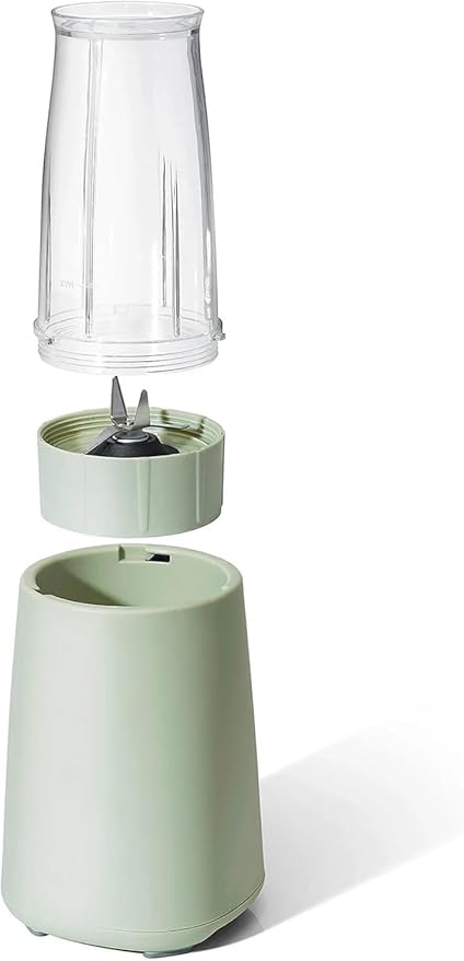 Personal Blender 12-Piece Set 240W Power BPA-Free Dishwasher Safe with Travel Cup and Grinding Blade (Sage Green)