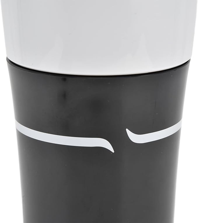 Portable Coffee Machine - Single Serve Drip Maker With 360 Degree Side Leakage Prevention for Travel Camping Office Home Use (Black and White)