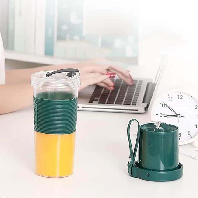 Portable Blender Personal Mini Juice Blender USB Rchargeable Juicer Cup Blender Home/Office/Outdoors (Color : Pink)