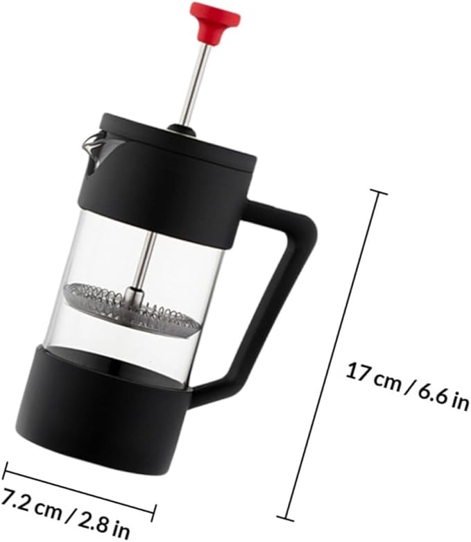 350ml Heat-resistant Coffee Press Stainless Steel Filter Manual Coffee Maker for Home and Travel Brewing
