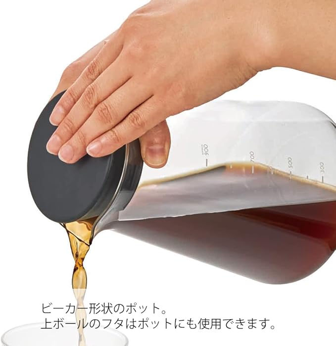 HARIO SBS-5B Slow Drip Brewer HARIO SHIZUKU (600ml) Black One size