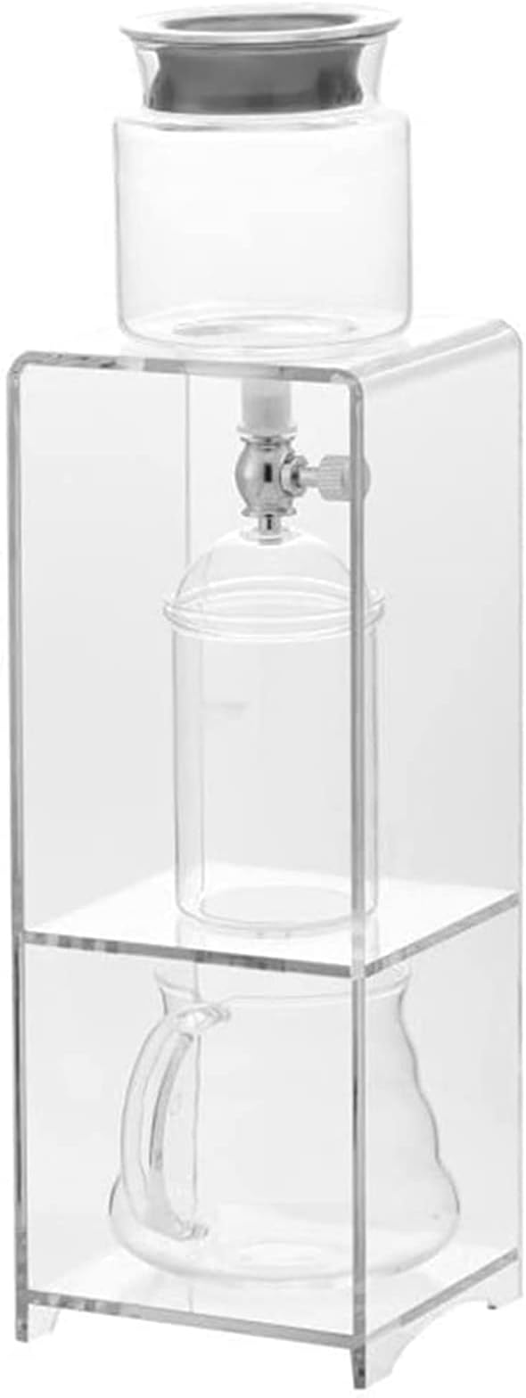 Habiba Iced Drip Coffee Maker Creative Cold Brew Coffee Maker Adjust Water Flow Iced Coffee Maker Multifunctional Siphon Coffee Maker with Metal Filter Reusable