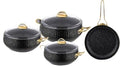 Cooking Pot Frying PanCookware Pots and Pans 7 Piece Cookware Set with Granite Lid Coating Accessories Kitchen Nonstick Pans