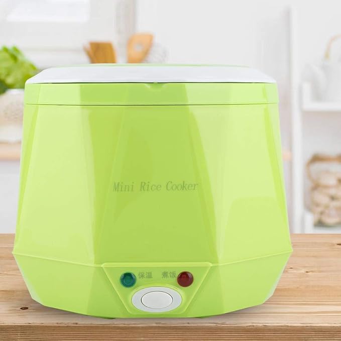 24V 140W 1.6 LElectric Portable Multifunctional Rice Cooker Food Steamer for Car Truck Outdoor Small Portable Electric Rice Cooker Portable Rice Cooker (green)
