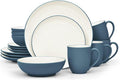 Noritake Colorwave Blue 16-Piece Coupe Set Service for 4 in Blue