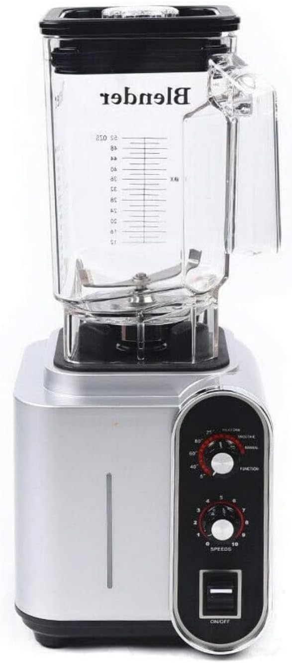 Commercial Smoothies Blender 2200W High Speed Low Noise 1.5L/0.4Gal Fruit Juicer Smoothie Mixer Maker with Timer Professional Countertop Heavy Duty Blender for Ice Crush Shakes