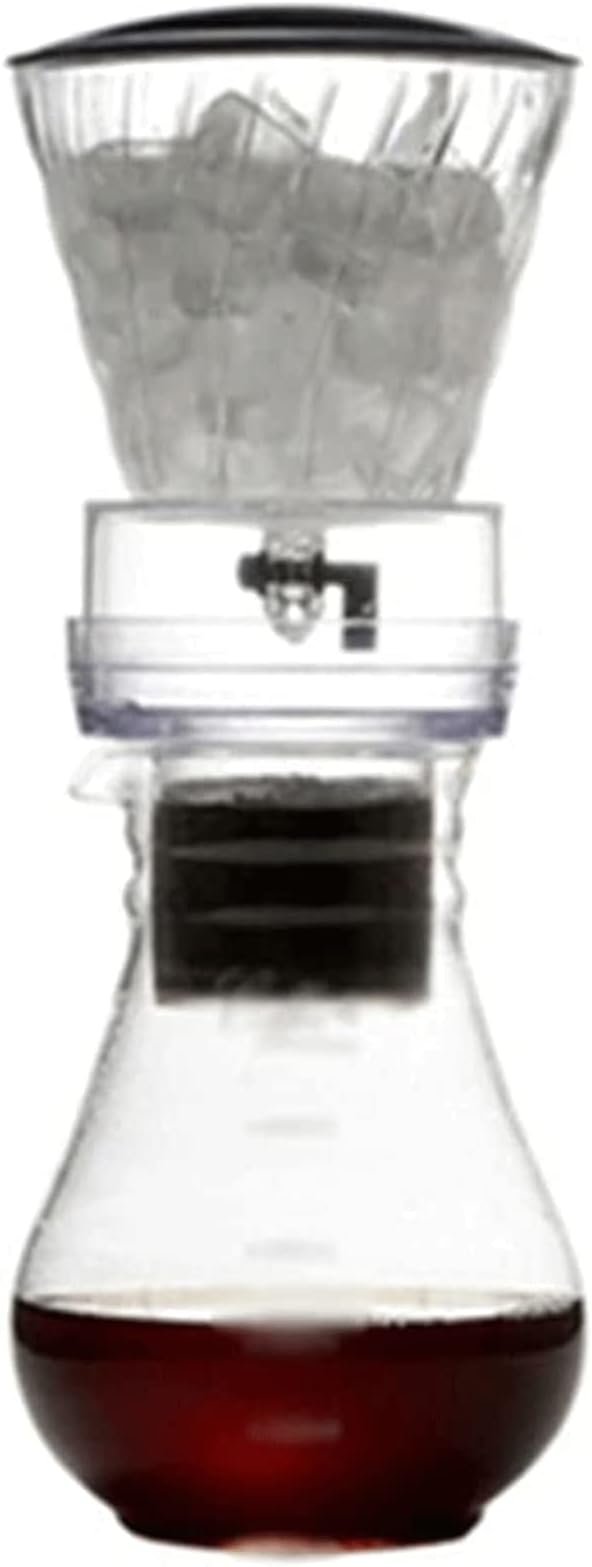 Beverage Equipment Modern Coffee MakerCold Brew Coffee Maker with Adjustable Free Dripper FilterHome Office Heat-Resistant Glass Bottom Pot Siphon Coffee Maker