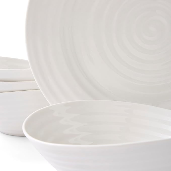 Sophie Conran for Portmeirion Dinner Set Porcelain White 27.9 x 27.9 x 2.5 cm