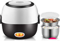 GRFIT Mini Electric Rice Cooker Stainless Steel 2/3 Layers Steamer Portable Meal Thermal Heating Lunch Box Food Container Warmer (Color : 2layers) jinyi2016SHOP-1998