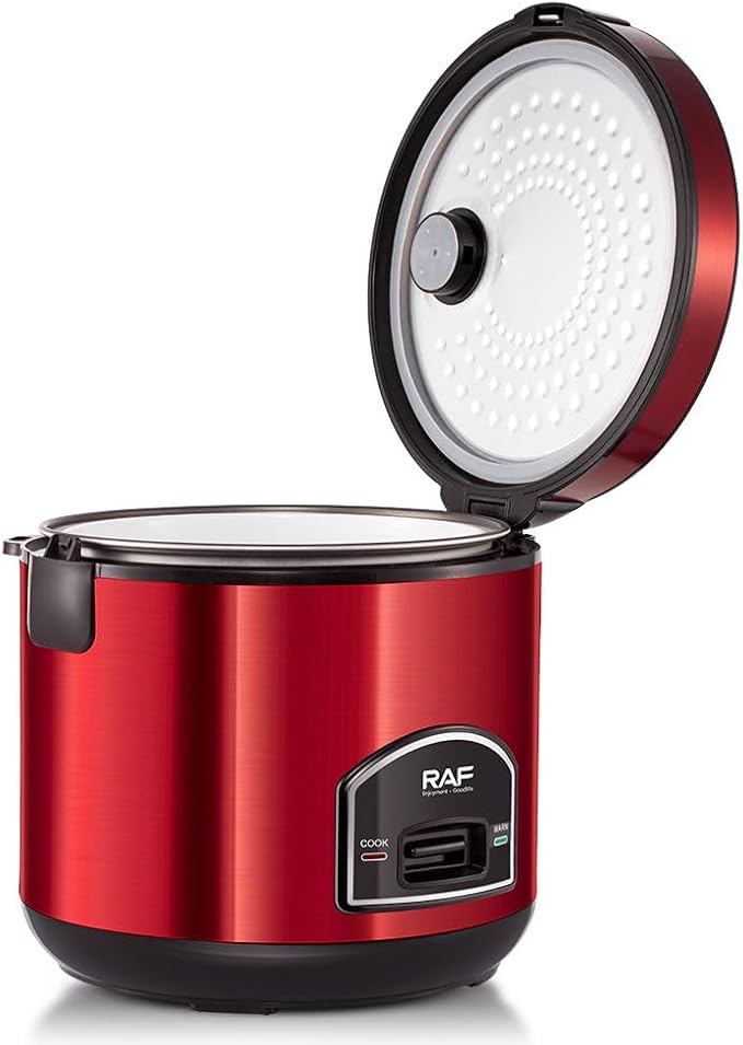 Smart Electric Rice Cooker 5L Capacity Multifunctional Automatic Red and Black Health-Preserving Household Kitchen Appliance