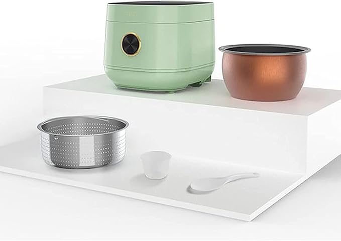 Rice Cooker&ampSteamer&ampYogurt Maker 3L Large Capacity Thickened Stainless Steel Non-Stick Liner for Family Dormitory 3 Persons Rice Cooker