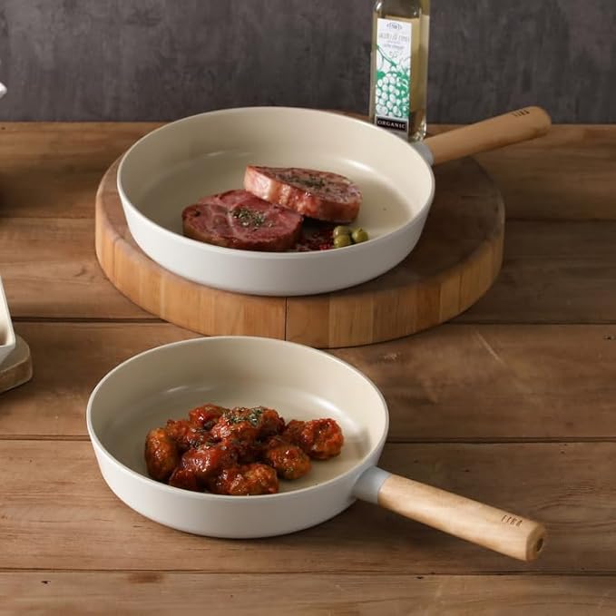 Neoflam FIKA Cookware Set - 9/11 Frypan 2-Piece Non-Stick Ceramic Coated Pans