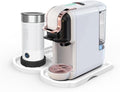 Multi-Capsule Coffee Maker Hot/Cold Coffee Maker Milk ESE Pod Ground Coffee Cafeteria 19 Bar 5 in 1 (Color : H2B M1A Tray WH Size : CHINA_EU)