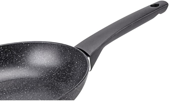 Moneta Formidabile Stone Set of 3 Non-Stick Frying Pans 20-24-28 cm Also for Induction 100% Made in Italy Black Set of 3 Frying Pans 20 – 24 – 28 cm Black