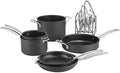 CUISINART N61-11 Nonstick Hard-Anodized Nesting Cookware Set 11 Piece Black