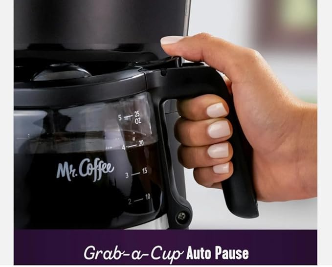 Mr. Coffee 5-Cup Mini Brew Switch Coffee Maker Black