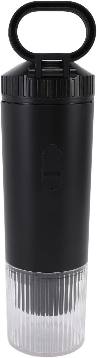 Portable Smart Temperature Control 100W 21Bar Capsule Coffee Maker for Car Camping (Black)