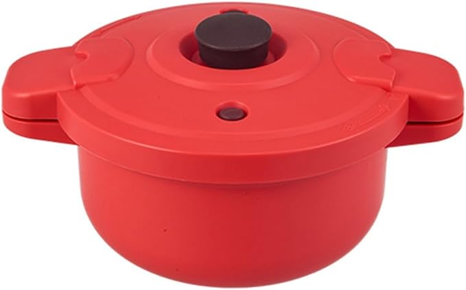 Microwave Rice Cooker Cooking Pot With Pressure And Steamer Features Microwave Steamer for Vegetables Safe as Speedy Rice and Serving Bowls Food Storage Container Cooker for Microwave