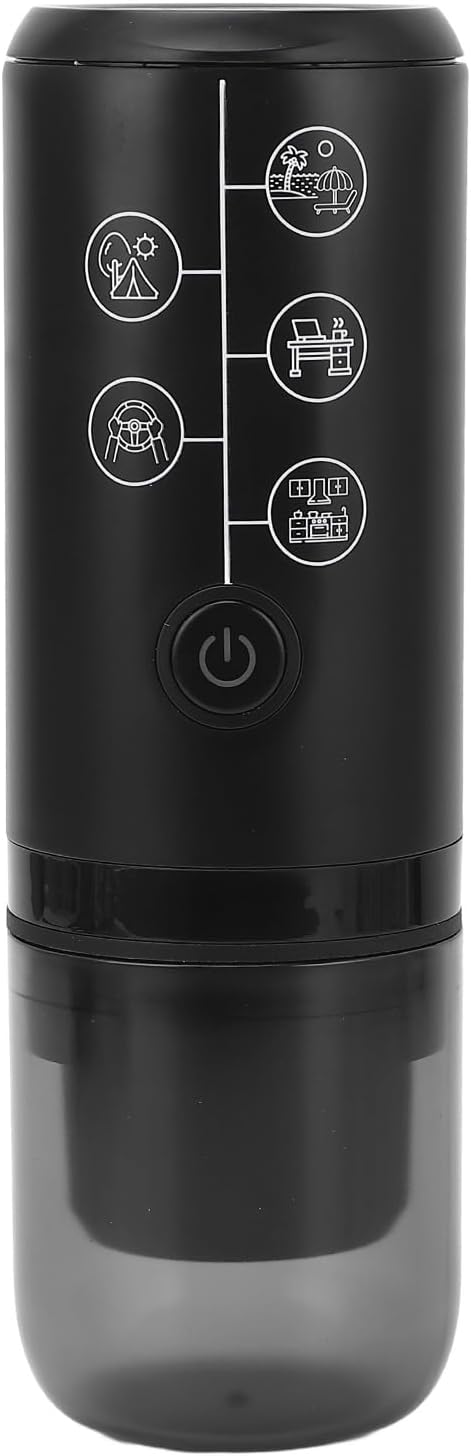POCREATION Portable Coffee Machine Manually Travel Set Wireless Rechargeable Electrical Capsule 17 Bar Pressure