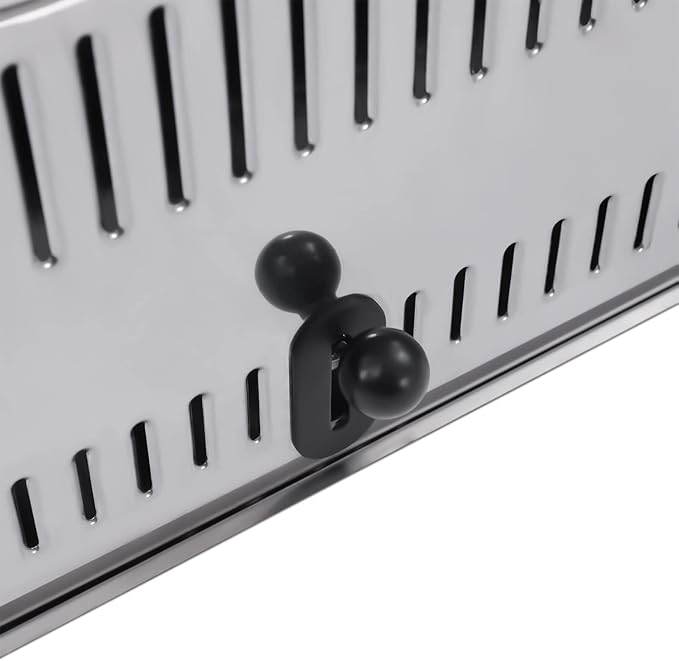 Stainless Steel Toaster 6 Slice Toaster with Extra Wide Slots Drawer-Type Crumb Tray &amp Heat Sink Holes Chef Sliver Pop-Up Toasters for Home Restaurant Bakery to Make Toast Sandwiches Etc