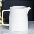 Coffee Press Ceramic Dripper 1-2 Cups Drip Filter Pot Pour Over Coffee Maker with Separate Stand for Filte 500ml Pots (500ml White Pot)