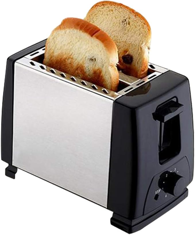 2 Slice Toaster Best Rated Prime Stainless Steel 1.5 inch Wide Slot Small Household Kitchen Toaster with Shade Selector and Pop Up Reheat Defrost Cancel Functions 6 Bread Shade Settings Removable Cr