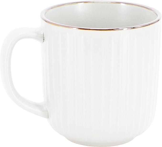 Elama Leo 16 Piece Stoneware Dinnerware Set In White