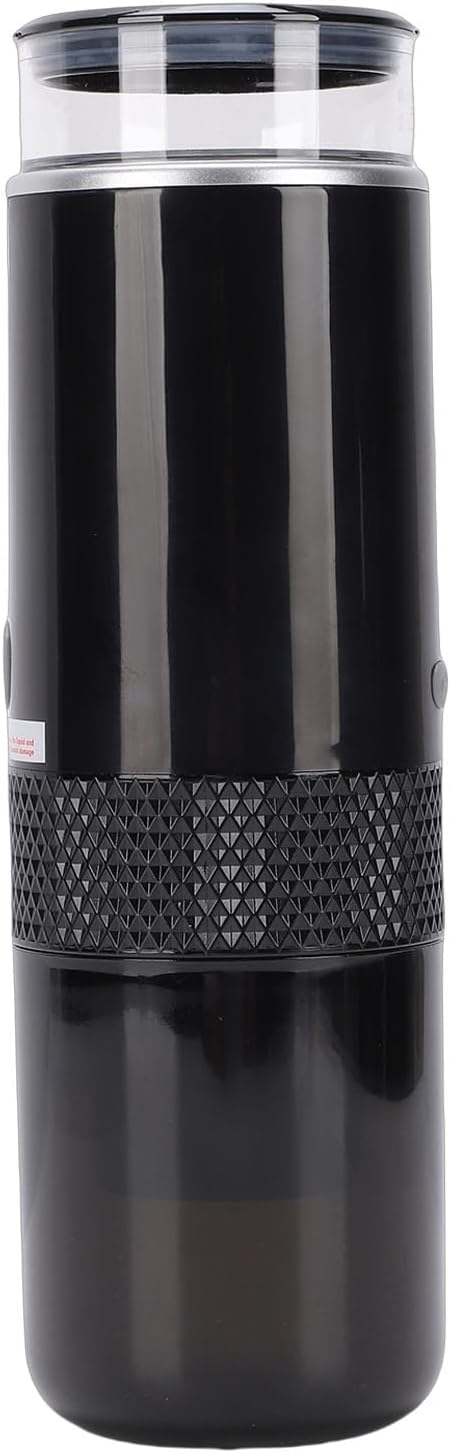 Alomejor Portable Coffee Maker Rechargeable Mini Coffee Machine 15 Bar Pressure Ideal for Travel and Camping