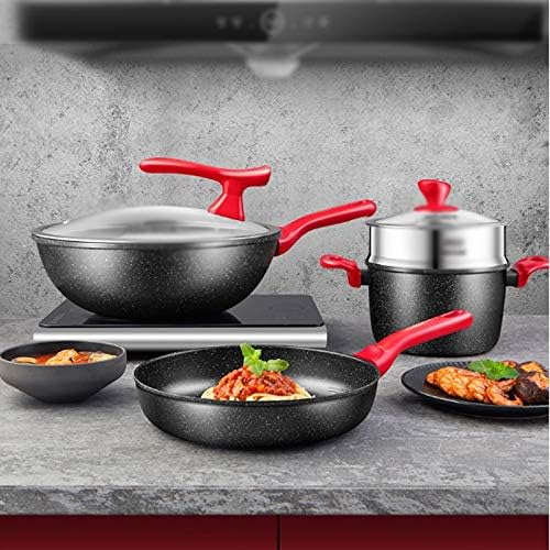 Aluminum Alloy Non Stick Pot Set Multi Functional Cooking Utensils for Household Kitchens Cookware Set